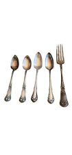 4 Oneida Community Reliance Plate Spoons And 1 Fork Vintage/ Antique Silverplate