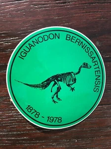 Sticker Autocollant Iguanodon Bernissartensis 1878 1978 - Picture 1 of 2