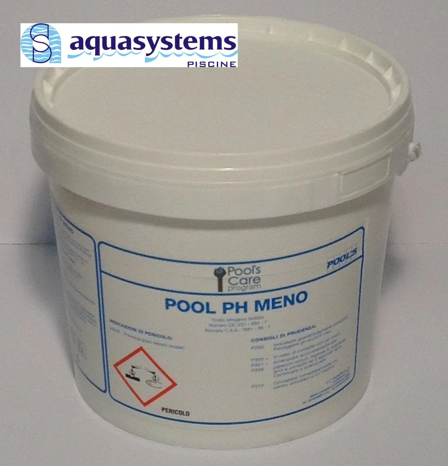 RIDUTTORE DI PH MENO 5 KG. PRODOTTI PER PISCINE ABBASSARE RIDURRE PH MENO - Immagine 1 di 1