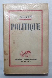 Alain – Politique – Presses Universitaires de France 1952 [Philosophie] - Picture 1 of 7
