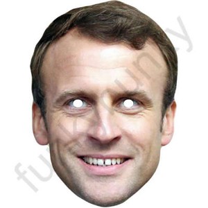 Emmanuel Macron Politician Celebrity Card Face Mask - Ready To Wear, Fancy Dress