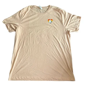 Camiseta Reddit Promocional Orgullo Gay Amor 2XL Luz Melocotón Naranja Arco Iris Corazón - Imagen 1 de 4