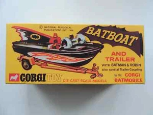 Repro Batman 1966 Corgi 267 Batmobile Diecast Model Card Box - Picture 1 of 3
