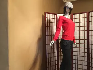 Mossimo Red Casual Long Sleeve Knit Sweater Womens Sze XS Apparel Cotton Garment - Picture 1 of 9