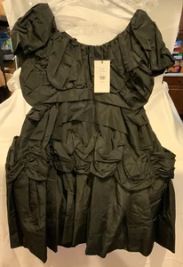 Women's Simone Rocha Ruched Gathered Taffeta Mini Dress, Style#71760469, Size 10 - Picture 1 of 20