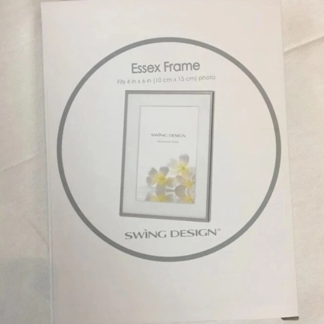 Swing Design Essex Picture Frame, 4 by 6-Inch, Silver Plated. Brand New in Box - Image 1 of 2