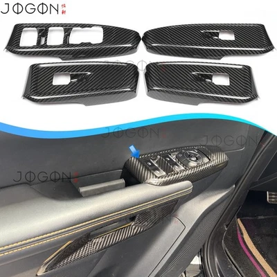 T6 Raptor Real Carbon Door Window Button Panel Kits For Ford Ranger Raptor 2023+ - Image 1 of 4