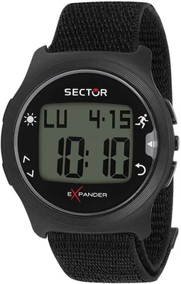 Watch Heart Rate Monitor SECTOR EX-21K R3251530001 数码帆布 黑色 — 第 1/3 张图片