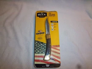 Buck 110 Folding Knife w/ Leather Sheath - Picture 1 of 7