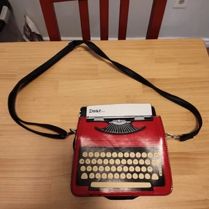Bandolera roja vintage para máquina de escribir - Imagen 1 de 6