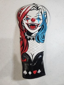 NUEVO Harley Quinn Puddin DC Villian Driver Putter Cabeza de Club de Golf Cubierta Deslizante Nuevo sin Etiquetas - Imagen 1 de 8