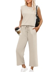 Two Piece Set for Women Summer Cruise Travel Outfits 2025 Beach Vacation Clot... - Picture 1 of 6