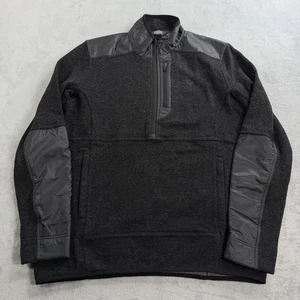 Outdoor Research Jacket Mens M Gray Cyprus Hybrid Half Zip Wool Blend Hiking - Picture 1 of 10