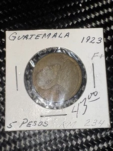 Guatemala 1923 5 Pesos - TIPO RARO - Imagen 1 de 3