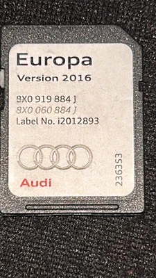 Genuine Audi A1 A6 A7 Q3 RMC Maps Sat Nav SD Card 2016 8X0919884J - Image 1 of 4