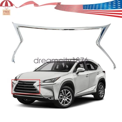 Fit 2015-2017 Lexus NX200t NX300h Grille Trim Center Chrome 5312178050 LX1202107 - Image 1 of 4