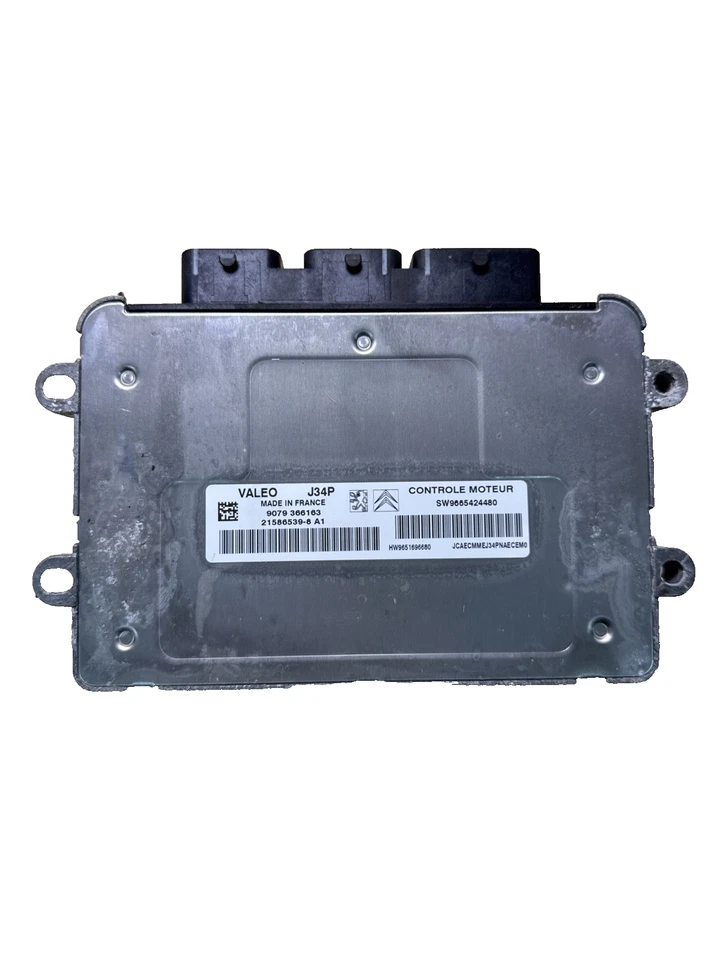 2011 PEUGEOT 207 1.4 PETROL ENGINE CONTROL UNIT ECU SW9665424480 - Image 1 of 3