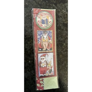 Dimensional MARY ENGELBREIT "IS CHRISTMAS FUN OR WHAT?" Stickers Free Shipping - Picture 1 of 4
