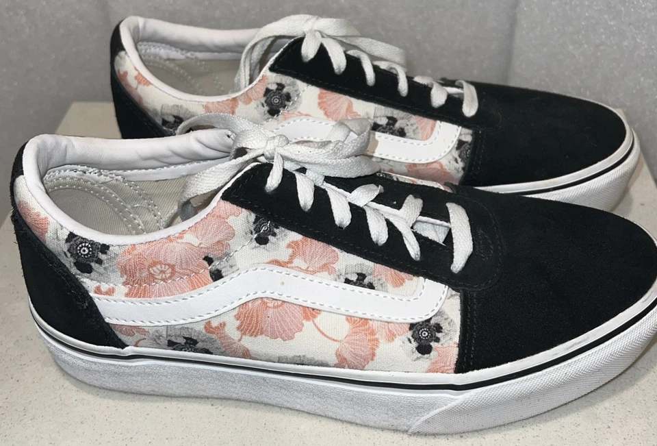 Nuevas furgonetas Old Skool raras difíciles de encontrar “California Poppy” talla damas 8,5 ☼ Foto 1 de 4