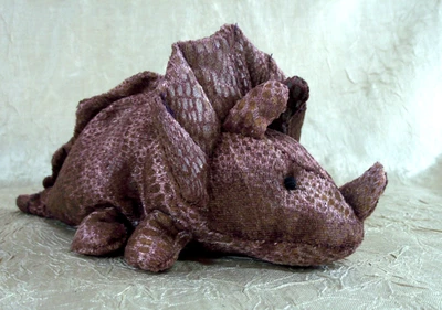 Earth Zone 1996 Russ Zonies Tyrone Dinosaur Plush Triceratops Bean Bag - Image 1 of 4