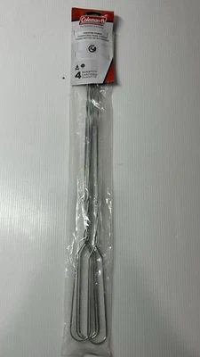 COLEMAN Chrome Finish 20 Inch Toaster Forks For Campfire Or Grilling  Set of 4 - Image 1 of 2