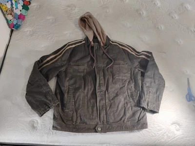 VTG BKE Men's Brown Zip Up Jacket Front Pockets Cotton Blend XL - Image 1 of 4