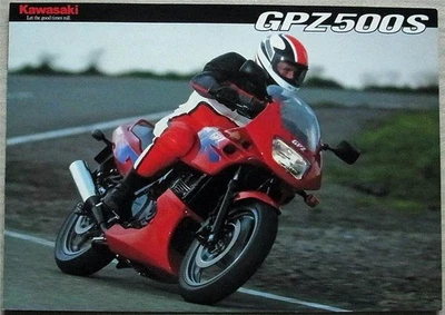 KAWASAKI GPZ500S MOTORCYCLE Sales Brochure c1995 #99949-1003 ALL-E IV-VIII - Image 1 of 3