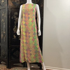 Emilio Pucci Vintage 1960’s Silk Maxi Dress For Saks Fifth Avenue - Picture 1 of 13