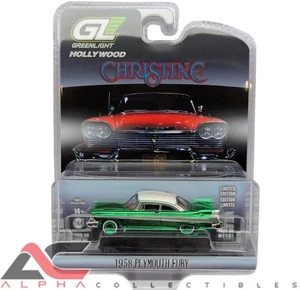 CHASE GREENLIGHT 44830C 1:64 1958 PLYMOUTH FURY CHRISTINE (CROMO VERDE) - Imagen 1 de 1