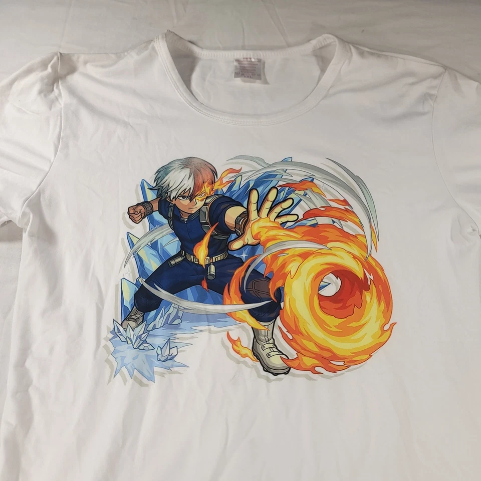 My Hero Academia Graphic Anime Short Sleeve Shirt Youth Boys Size 2XL White - Image 1 of 4