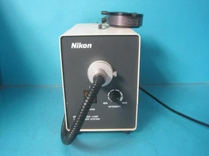 NIKON NMH-1 METAL HALIDE TWIN MIRROR SYSTEM MICROSCOPE LIGHT SOURCE FOSTEC RING - Picture 1 of 20