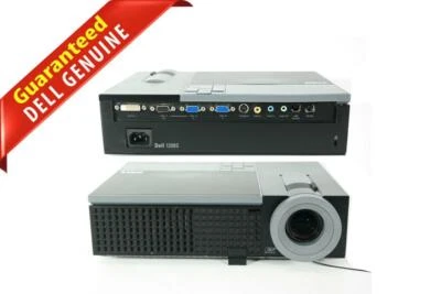 Dell 1209S Black Desktop Multimedia DLP Projector 2500 ANSI Lumens 1H5T6 - Image 1 of 4
