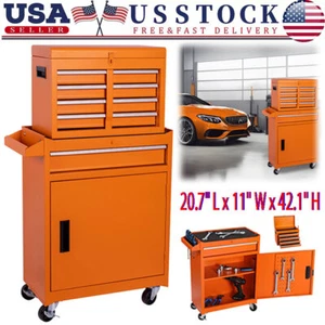 Rolling Tool Chest with Drawers Tool Organization Box Storage Cabinet for Garage - Picture 1 of 9