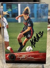 Signed Angela Salem 2021 Parkside NWSL Premier Edition #54 Soccer Card - Auto