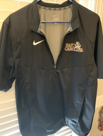 Size S Nike ECU East Carolina Pirates Short Sleeve Pull Over Cover