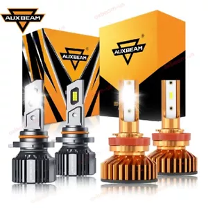 AUXBEAM 9005+H11 Combo LED Headlight High & Low Beam Bulbs Bright 6500K 35000LM - Picture 1 of 12