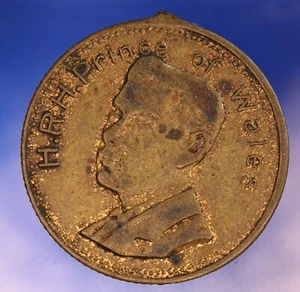 1830-1930 Eisenbahn Hundertjahrfeier Medaillon Prince of Wales 22mm **[27032] - Bild 1 von 2