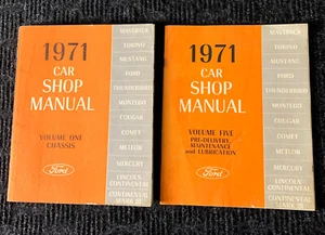 FORD 1971 CAR SHOP MANUALS, VOLUME 1 AND 5 - Bild 1 von 3