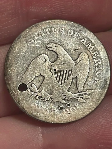 1855 P Silver Seated Liberty Quarter- Philadelphia, With Arrows Cover