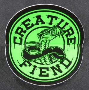 Creature Skateboards Fiend Club Cobra Sticker 3" - Picture 1 of 2