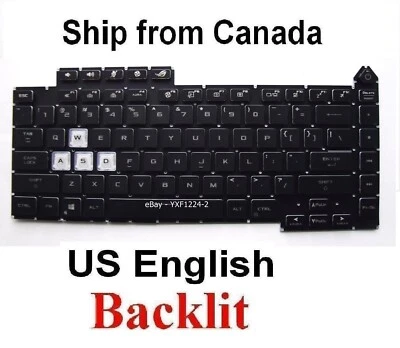 Keyboard for ASUS G513 G513I G513IC G513Q G513QC G513QY - US English RGB Backlit - Image 1 of 2