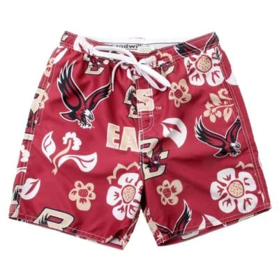 Men's Boston College BC Swim Trunks Floral Swim Shorts - Image 1 of 4
