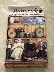 Butterick 6189 Duncan - Körper für Lamm Gans Puppen 16" & 4 Outfits ungeschnitten - Bild 1 von 4