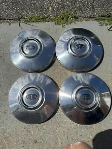 4 72-79 Ford Torino Ltd Crown Vic Stainless Steel Dog Dish Hubcaps Police - Picture 1 of 15