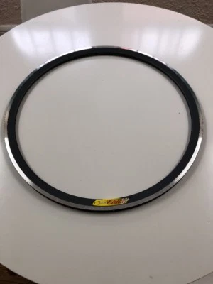 NOS Velocity Deep V 650C tubular Rim 18 Hole Grey 19x30mm Road Track Fixed  - Image 1 of 4