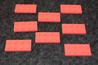 (8) 2x4 Pfirsich - Koralle Standard lange Platte Ziegelsteine - NEU Lego Teile