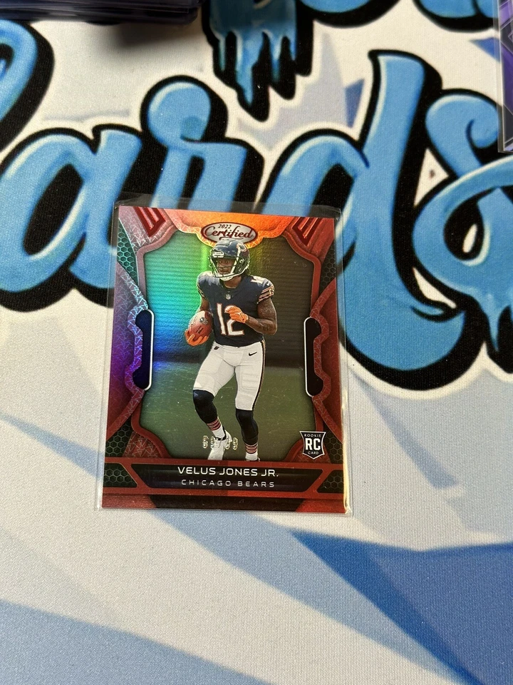 2022 Certified Football Velus Jones Jr Mirror Red /99 Chicago Bears - Image 1 of 1