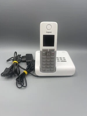 ☎️Gigaset Telefon Schnurlos C300 A Weiß Anrufbeantworter DECT neue Akkus - Bild 1 von 4