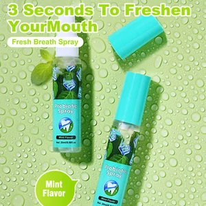 2pcs Mouth Spray Deodorants Fresh Breath Lemon Peach Minty Mouth Freshener Care - Picture 1 of 14
