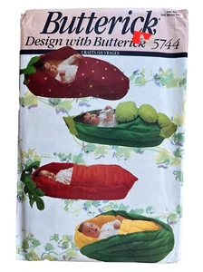Butterick 5744 Infant Bunting Strawberry Pea Pod-in-a-pod Carrot Corn UNCUT RARE - Picture 1 of 3